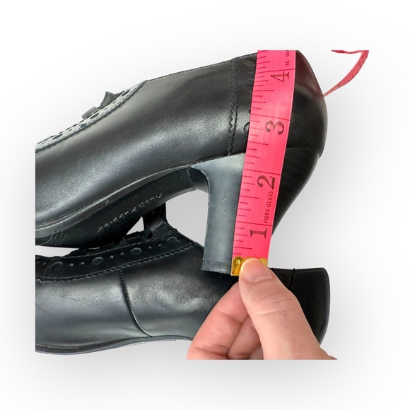 Women’s 8 Hush Puppies Leather Oxford Heel Ankle Booties - Picture 9 of 9